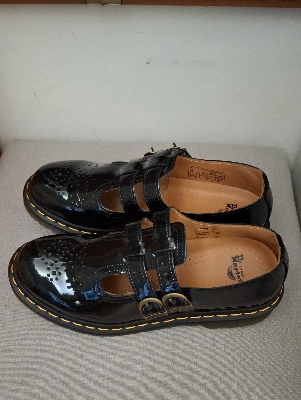 Dr. Martens Mary Jane Black Patent Double-Strap Dress Shoes_1 - Picture 4 of 6